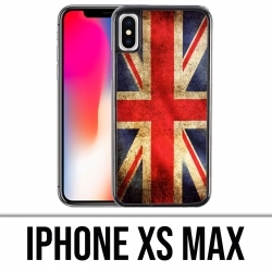 Coque iPhone XS Max - Drapeau Uk Vintage