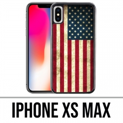 Coque iPhone XS Max - Drapeau Usa