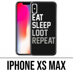Coque iPhone XS MAX - Eat Sleep Loot Repeat