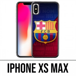 Coque iPhone XS MAX - Football Fc Barcelone Logo