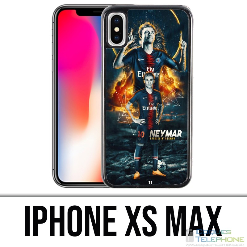 Custodia per iPhone XS Max - Football Psg Neymar Victory