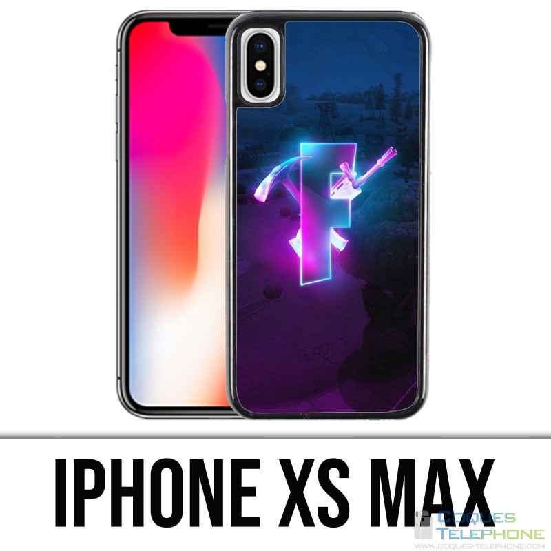 Custodia per iPhone XS Max - Fortnite Logo Glow