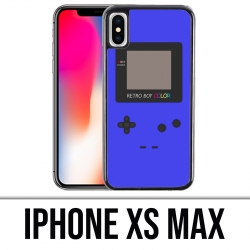 Custodia iPhone XS Max - Game Boy di colore blu