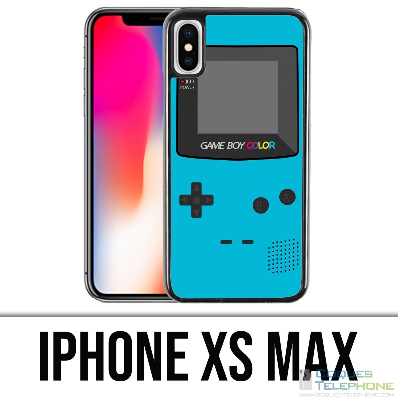 Custodia per iPhone XS Max - Game Boy Color Turchese