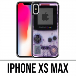 Coque iPhone XS MAX - Game Boy Color Violet