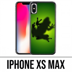 Coque iPhone XS MAX - Grenouille Feuille