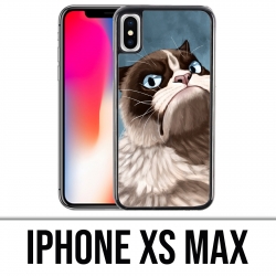 XS maximaler iPhone Fall - mürrische Katze