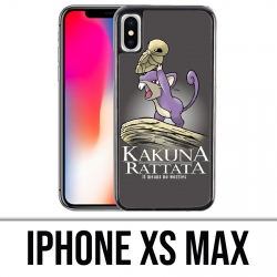 Coque iPhone XS MAX - Hakuna Rattata Pokémon Roi Lion