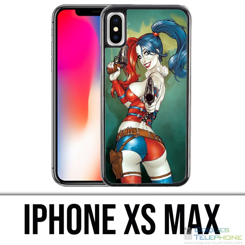 Coque iPhone XS MAX - Harley Quinn Comics