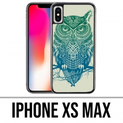 Coque iPhone XS MAX - Hibou Abstrait