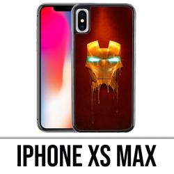 Coque iPhone XS MAX - Iron Man Gold