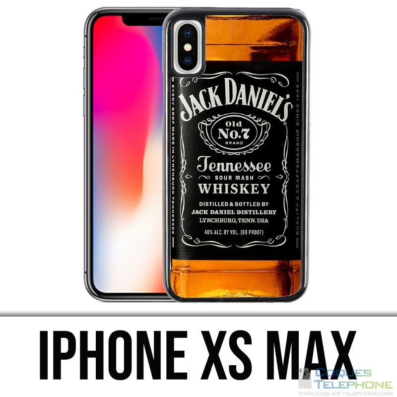 Coque iPhone XS MAX - Jack Daniels Bouteille