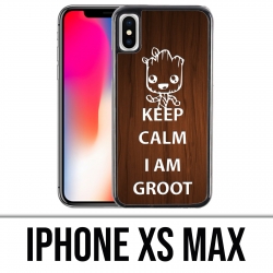Funda iPhone XS Max - Mantenga la calma Groot