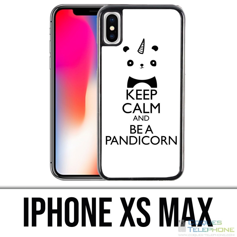 Funda iPhone XS Max - Keep Calm Pandicorn Panda Unicorn