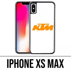 Custodia iPhone XS Max - Logo Ktm sfondo bianco