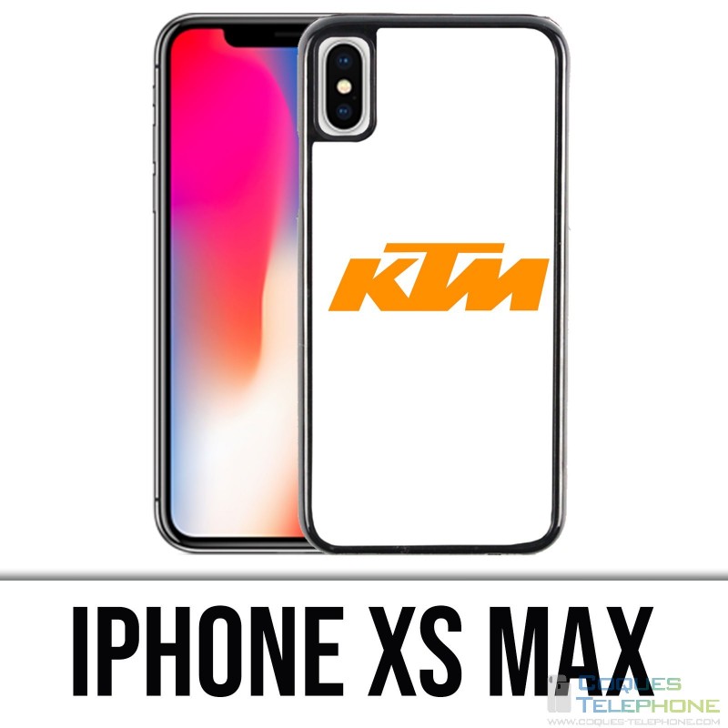 Funda iPhone XS Max - Logotipo Ktm Fondo blanco
