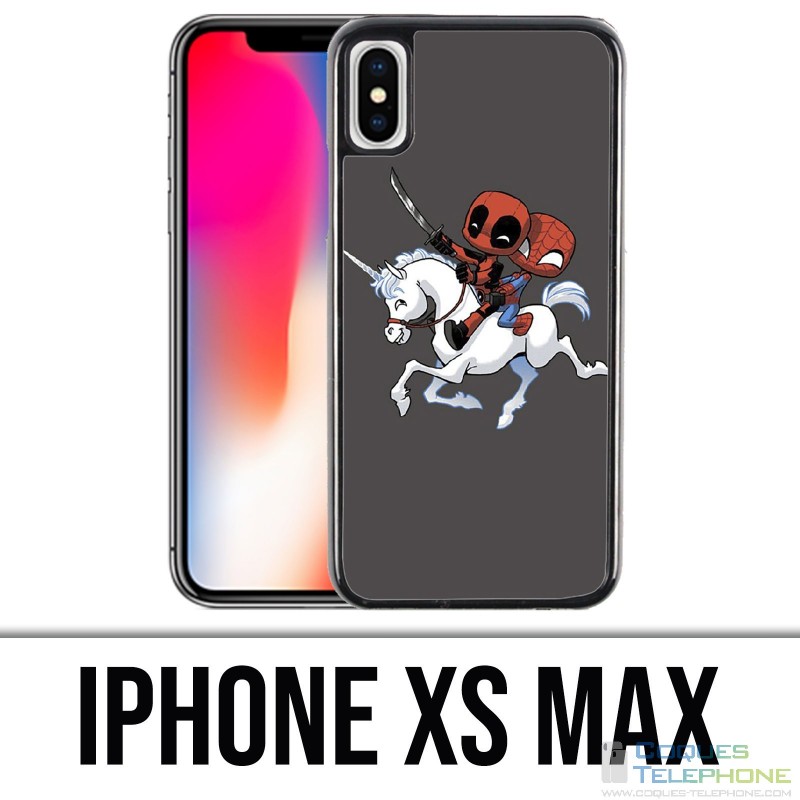Custodia per iPhone XS Max - Unicorn Deadpool Spiderman