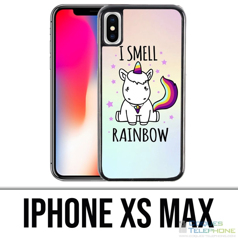 Custodia per iPhone XS Max - Unicorn I Smell Raimbow