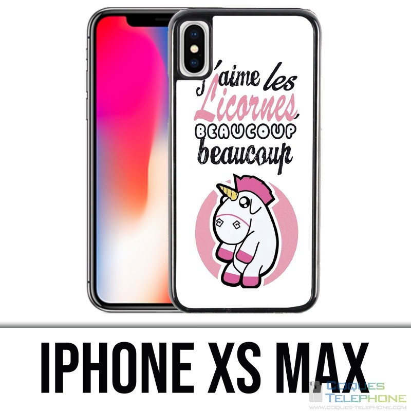 Coque iPhone XS MAX - Licornes