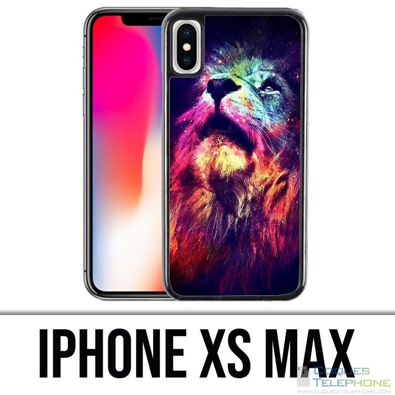Coque iPhone XS MAX - Lion Galaxie