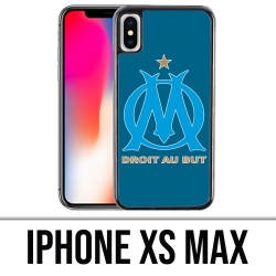 Custodia per iPhone XS Max - Logo Om Marsiglia Grande sfondo blu