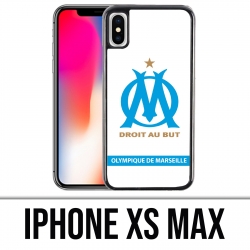 Coque iPhone XS MAX - Logo Om Marseille Blanc