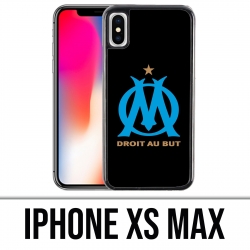 Coque iPhone XS MAX - Logo Om Marseille Noir