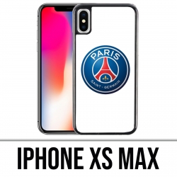 Coque iPhone XS MAX - Logo Psg Fond Blanc