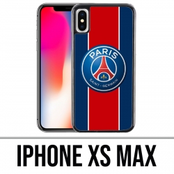 Coque iPhone XS MAX - Logo Psg New Bande Rouge