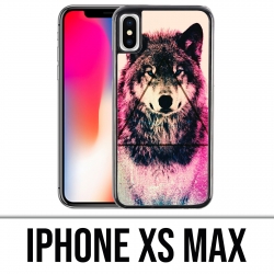 Coque iPhone XS MAX - Loup Triangle
