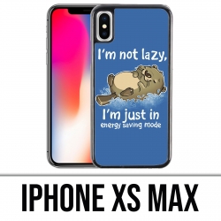 Coque iPhone XS MAX - Loutre Not Lazy