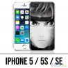 Custodia per iPhone 5 / 5S / SE - Naruto in bianco e nero