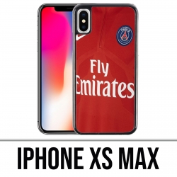 Custodia per iPhone XS Max - Jersey Psg rosso