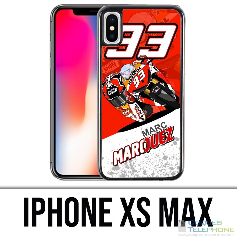 Coque iPhone XS MAX - Marquez Cartoon