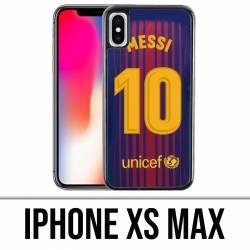 Coque iPhone XS MAX - Messi Barcelone 10