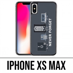 Coque iPhone XS MAX - Never Forget Vintage