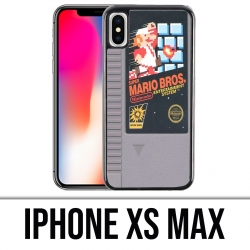 Custodia per iPhone XS Max - Cartuccia Nintendo Nes Mario Bros