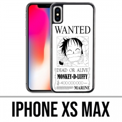 Custodia per iPhone XS Max - One Piece Wanted Luffy