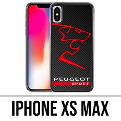 Custodia per iPhone XS Max - Logo Peugeot Sport