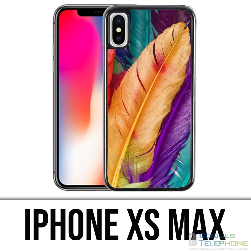 Coque iPhone XS Max - Plumes