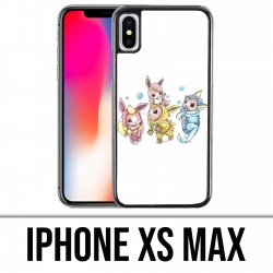 Coque iPhone XS MAX - Pokémon bébé Evoli évolution