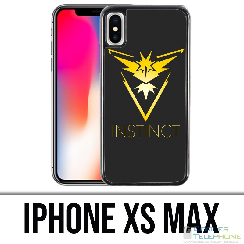 Coque iPhone XS MAX - Pokémon Go Team Jaune Grunge