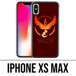 Coque iPhone XS MAX - Pokémon Go Team Rouge Grunge