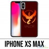Vinilo o funda para iPhone XS Max - Pokémon Go Team Red Grunge