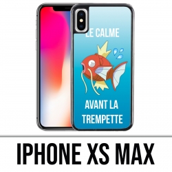 Coque iPhone XS MAX - Pokémon Le Calme Avant La Trempette Magicarpe