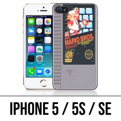 Coque iPhone 5 / 5S / SE - Nintendo Nes Cartouche Mario Bros
