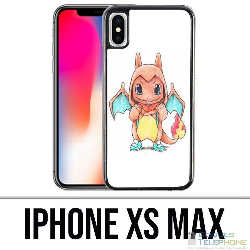 Coque iPhone XS MAX - Pokémon Bébé Salameche