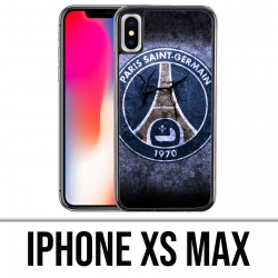 Coque iPhone XS MAX - PSG Logo Grunge