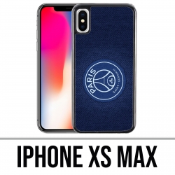 Coque iPhone XS MAX - PSG Minimalist Fond Bleu
