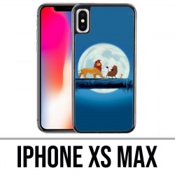 Coque iPhone XS MAX - Roi Lion Lune